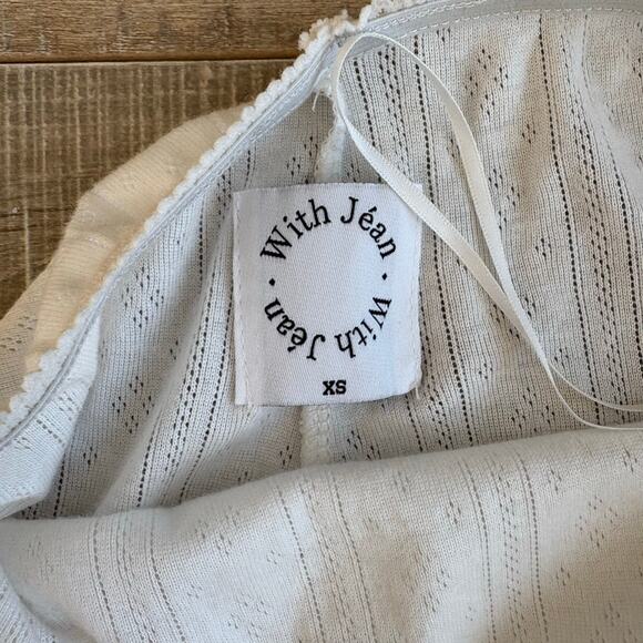 With Jean Dylan White Knit Midi Skirt Size XS - Picture 4 of 7